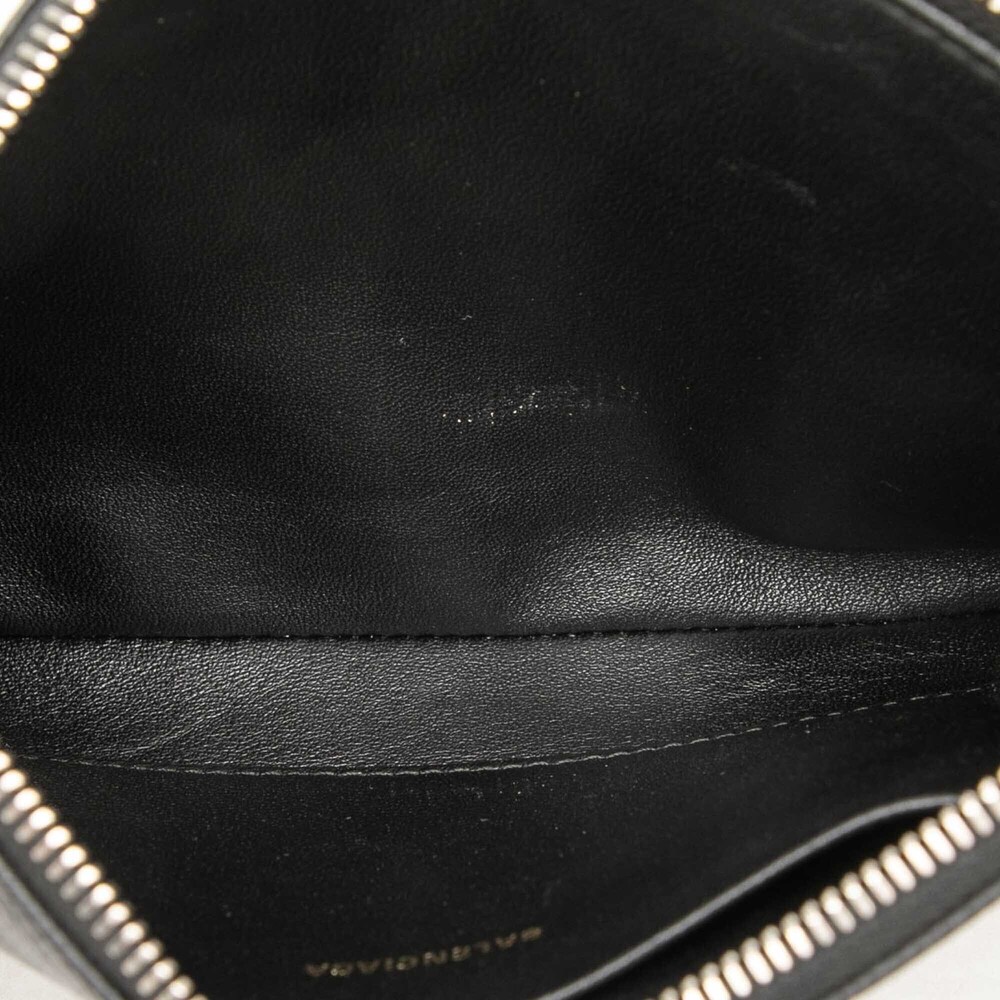 Pre-Loved Balenciaga Leather Ville Logo Clutch M - Picture 4 of 6
